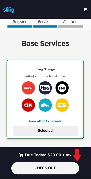 How to subscribe to sling tv from Nigeria - step-4