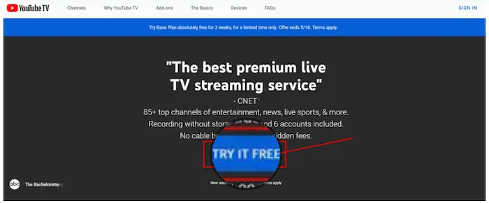 YouTube-TV-sign-up-process-step-1
