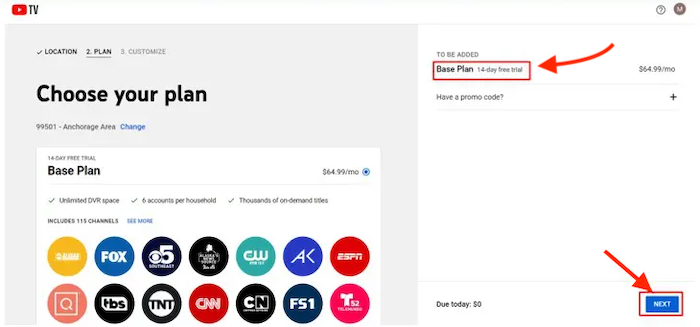 YouTube-TV-sign-up-process-step-2
