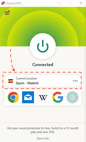 ExpressVPN-Spanish-server