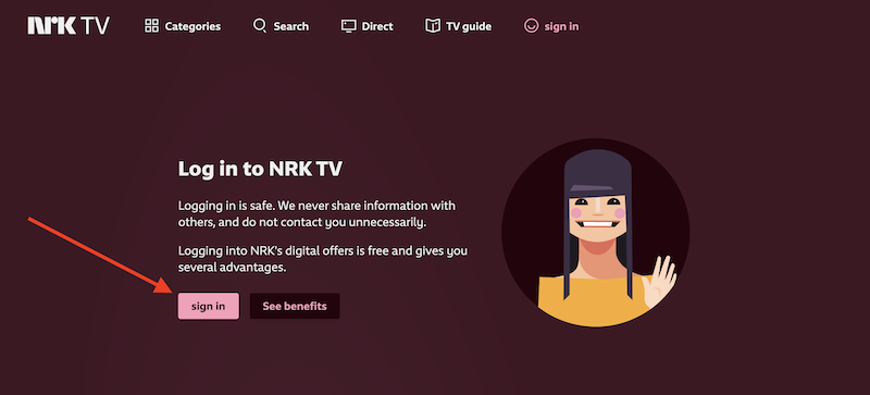 nrk sign up step 2