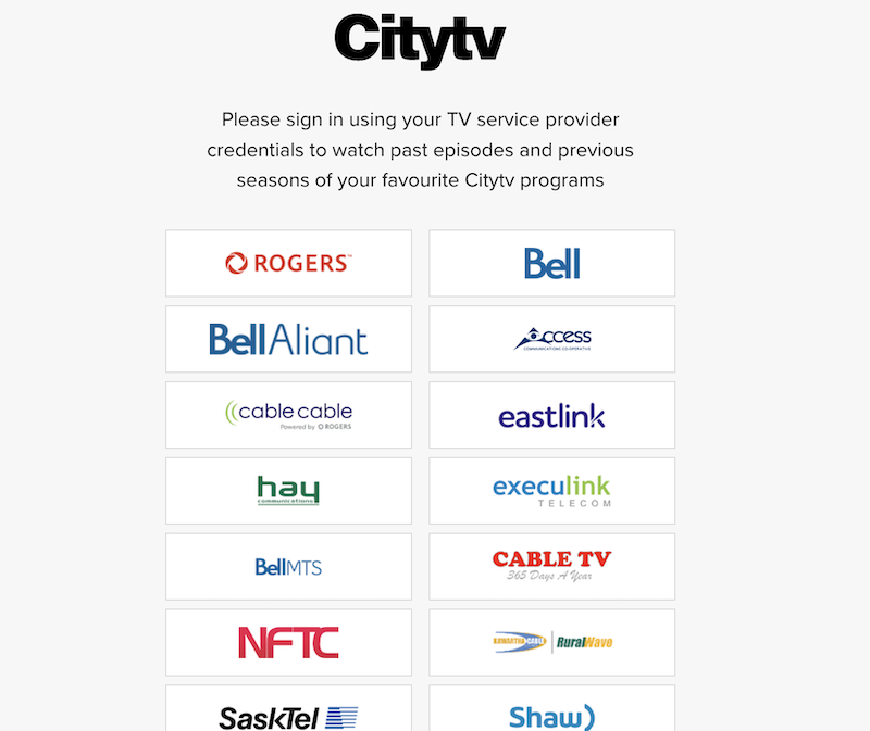 sign up for citytv