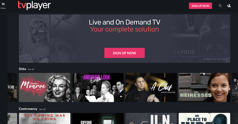 tvplayer sign up