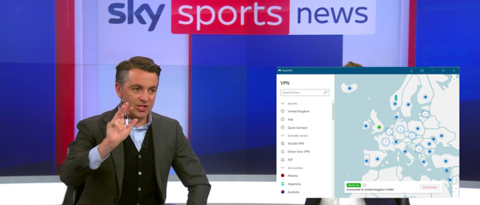 nordvpn to unblock sky sports